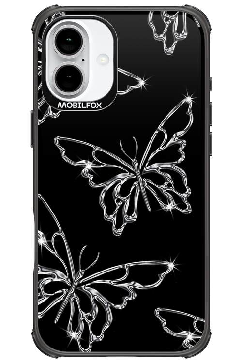 Silver Butterfly 2.0 - Apple iPhone 16 Plus