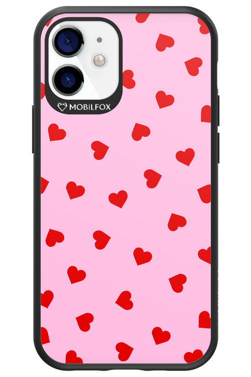 Sprinkle Heart Pink - Apple iPhone 12 Mini