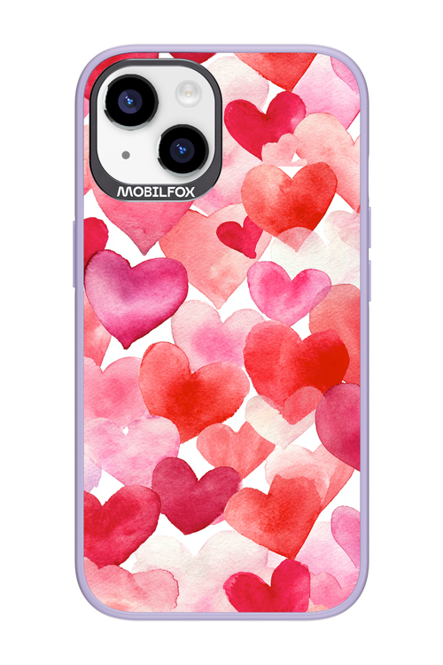 Water Painted Heart - Apple iPhone 14