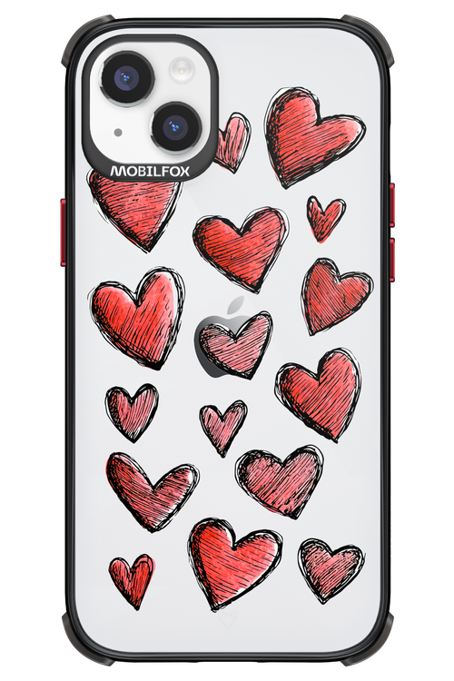 Red Love Transparent 2.0 - Apple iPhone 14 Plus