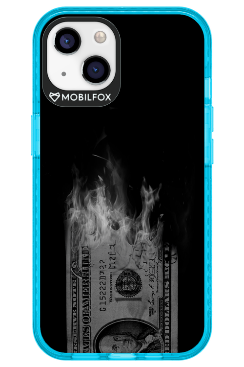 Money Burn B&W - Apple iPhone 13