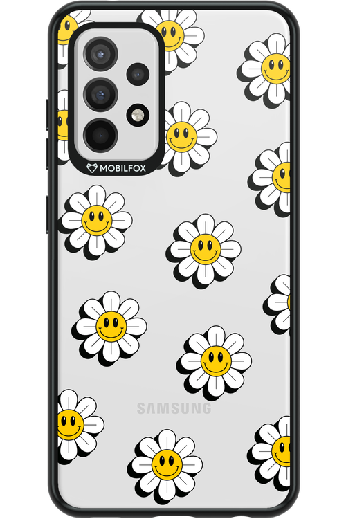 Smiley Flowers Transparent - Samsung Galaxy A52 / A52 5G / A52s