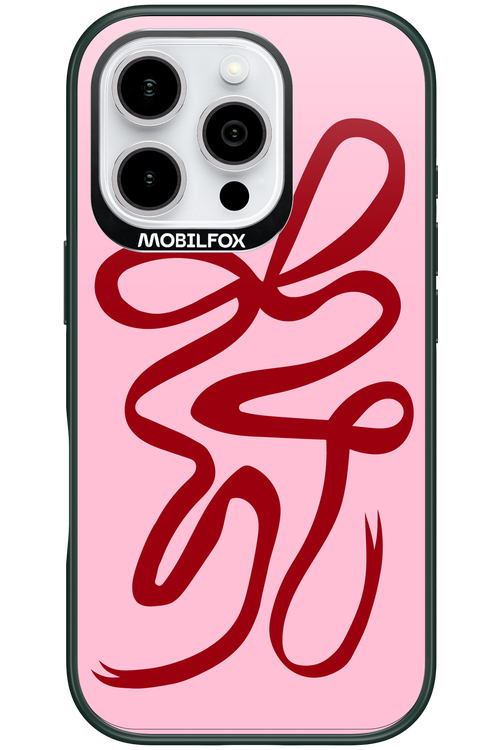 Burgundy Bow - Apple iPhone 16 Pro