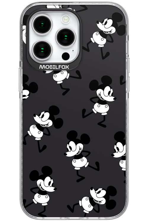 Iconic Mouse (antracite pattern) - Apple iPhone 15 Pro Max