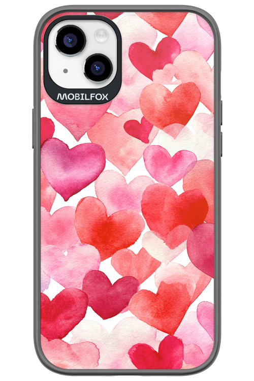Water Painted Heart 2.0 - Apple iPhone 14 Plus