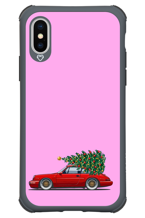 XMAS Car Pink - Apple iPhone XS