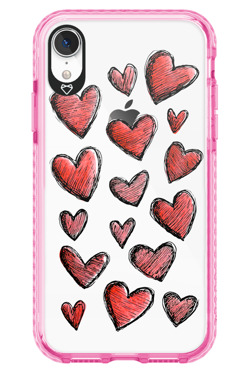 Red Love Transparent 2.0 - Apple iPhone XR