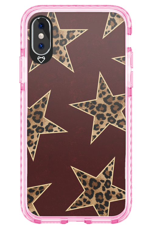 Wild Stars Burgundy - Apple iPhone XS