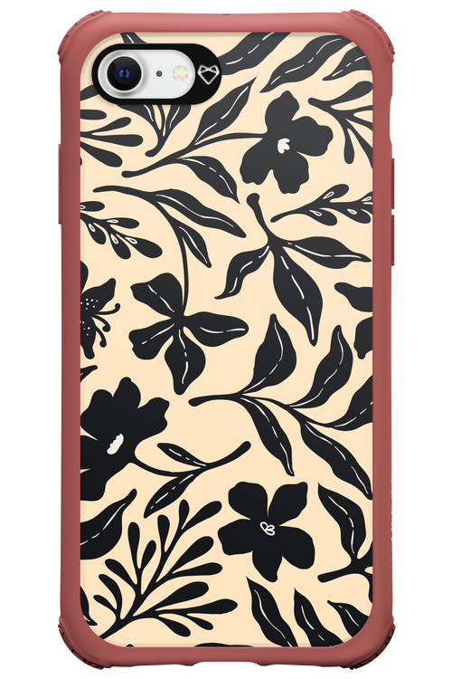 Black Flowers 2.0 - Apple iPhone 7