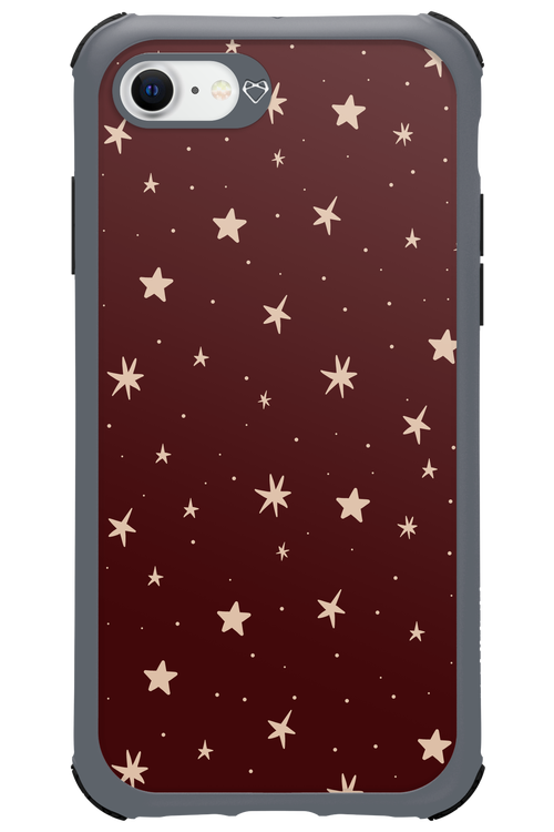 Burgundy Stars - Apple iPhone SE 2022