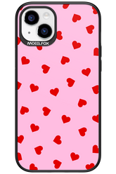 Sprinkle Heart Pink - Apple iPhone 15 Plus