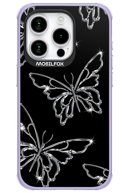 Silver Butterfly 2.0 - Apple iPhone 15 Pro