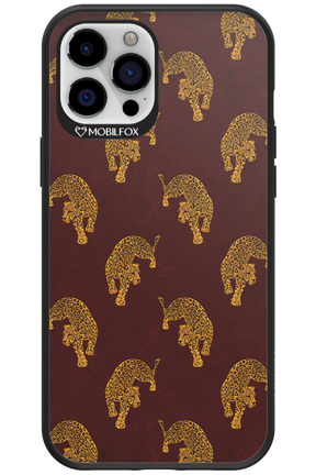 Burgundy Leopard Pattern - Apple iPhone 12 Pro Max