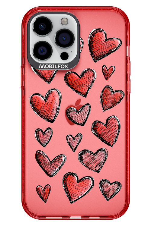 Red Love Transparent 2.0 - Apple iPhone 13 Pro Max