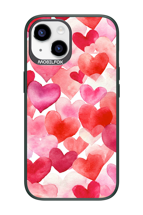 Water Painted Heart - Apple iPhone 14