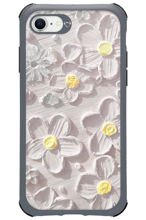 White Flowers - Apple iPhone SE 2022