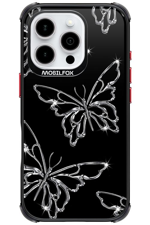 Silver Butterfly 2.0 - Apple iPhone 16 Pro