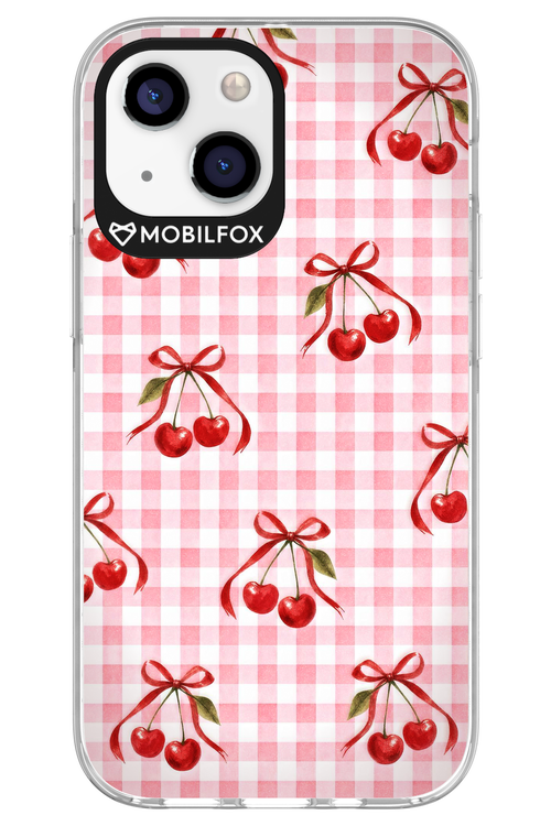 Pink Cherry Checked 2.0 - Apple iPhone 13 Mini