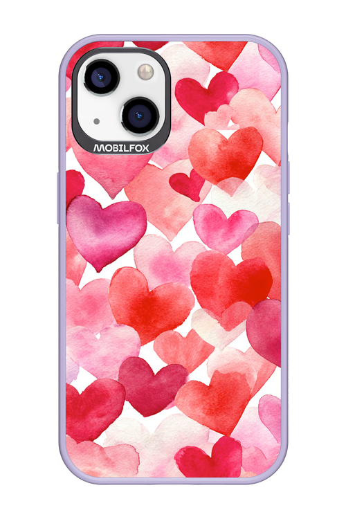 Water Painted Heart 2.0 - Apple iPhone 13