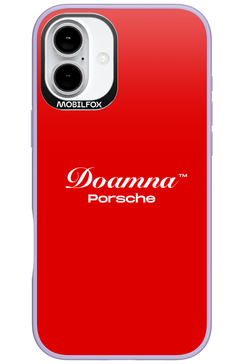 Doamna Porsche (red) - Apple iPhone 16 Plus