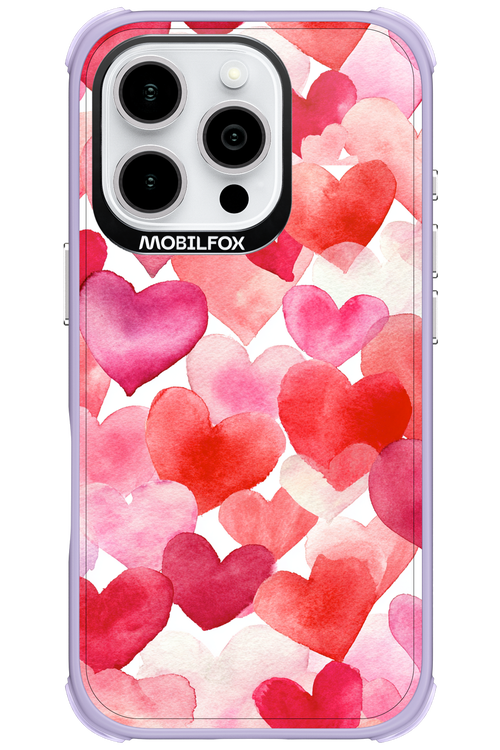 Water Painted Heart 2.0 - Apple iPhone 16 Pro