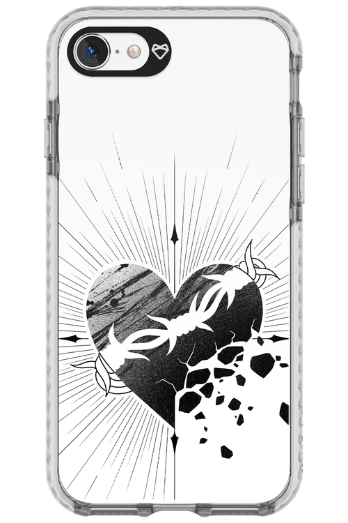 Fekete Szív - Apple iPhone SE 2020