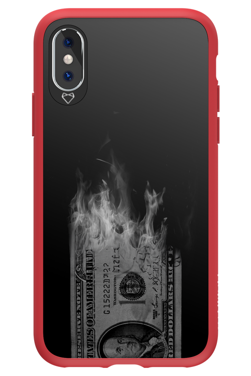 Money Burn B&W 2.0 - Apple iPhone X