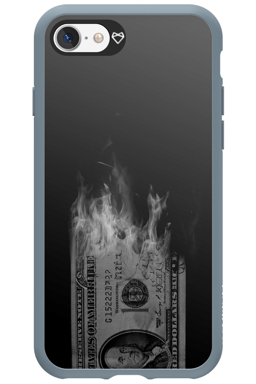 Money Burn B&W - Apple iPhone 7