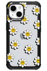 Smiley Flowers Transparent - Apple iPhone 15