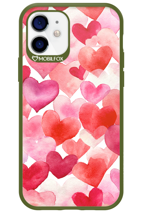 Water Painted Heart - Apple iPhone 12