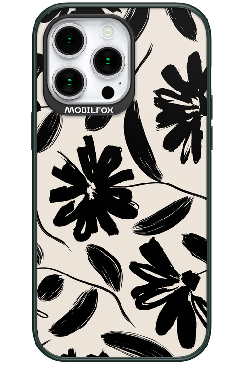 Monochrome Flowerss - Apple iPhone 15 Pro Max