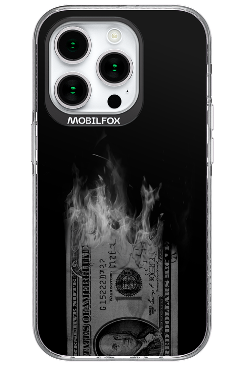 Money Burn B&W 2.0 - Apple iPhone 15 Pro