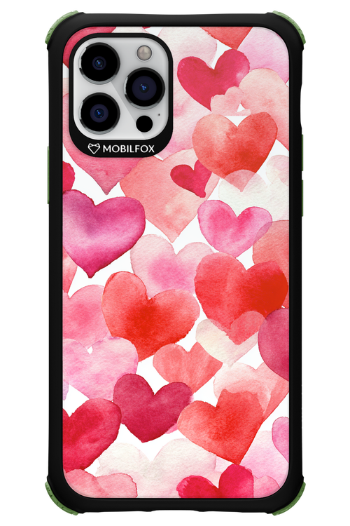 Water Painted Heart - Apple iPhone 12 Pro