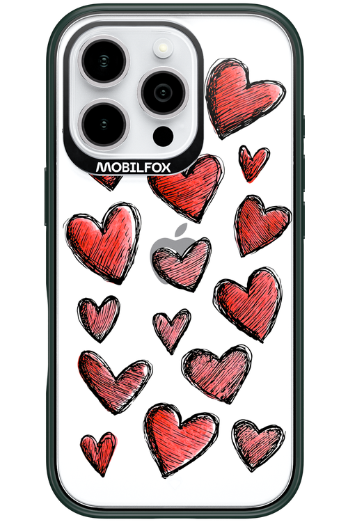 Red Love Transparent 2.0 - Apple iPhone 16 Pro
