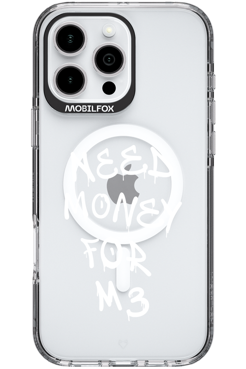 Need M3 Transparent White - Apple iPhone 16 Pro Max