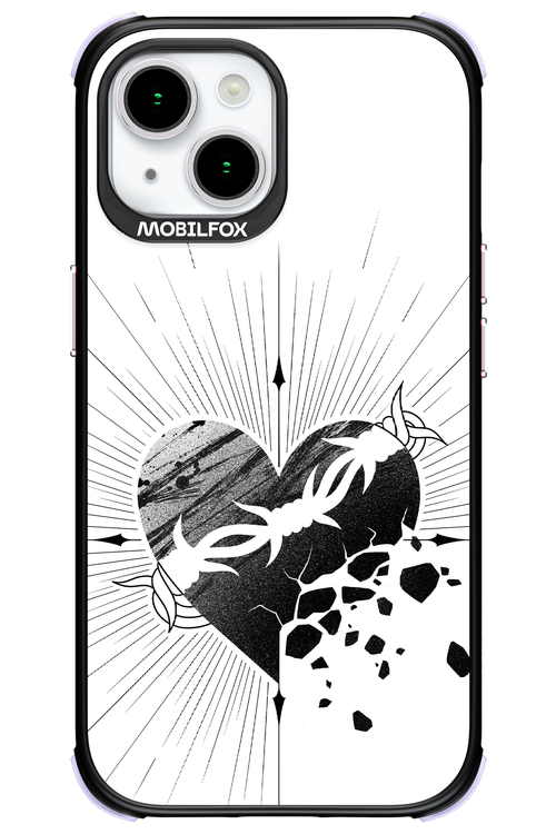 Fekete Szív - Apple iPhone 15