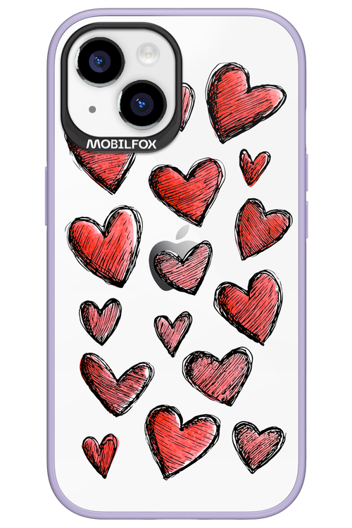Red Love Transparent 2.0 - Apple iPhone 15