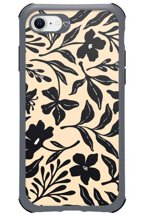 Black Flowers 2.0 - Apple iPhone SE 2020