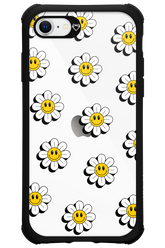 Smiley Flowers Transparent - Apple iPhone SE 2020