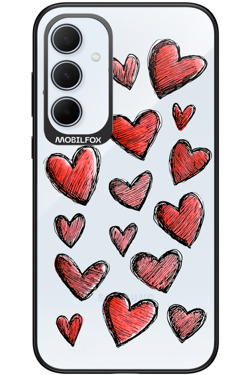 Red Love Transparent 2.0 - Samsung Galaxy A35