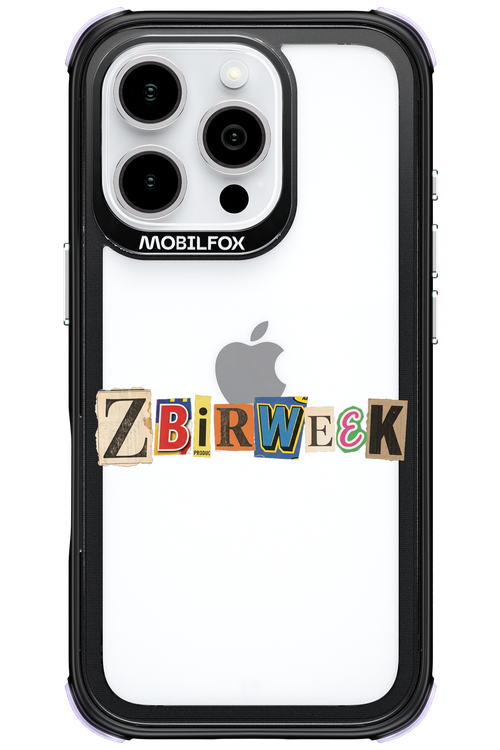Zbirweek (transparent) 2.0 - Apple iPhone 16 Pro