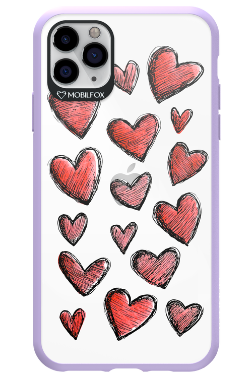 Red Love Transparent 2.0 - Apple iPhone 11 Pro Max