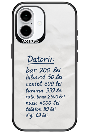 The List - Apple iPhone 16