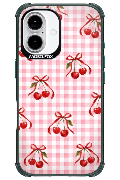 Pink Cherry Checked 2.0 - Apple iPhone 16
