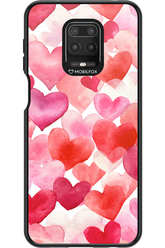 Water Painted Heart - Xiaomi Redmi Note 9 Pro