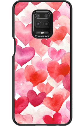 Water Painted Heart - Xiaomi Redmi Note 9 Pro