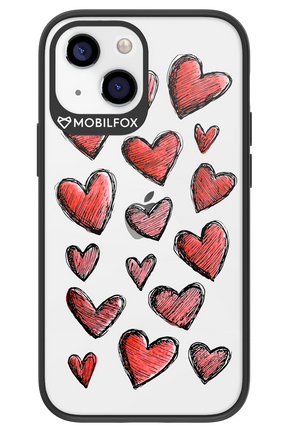 Red Love Transparent 2.0 - Apple iPhone 13 Mini