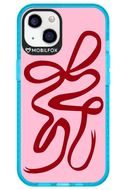 Burgundy Bow - Apple iPhone 13