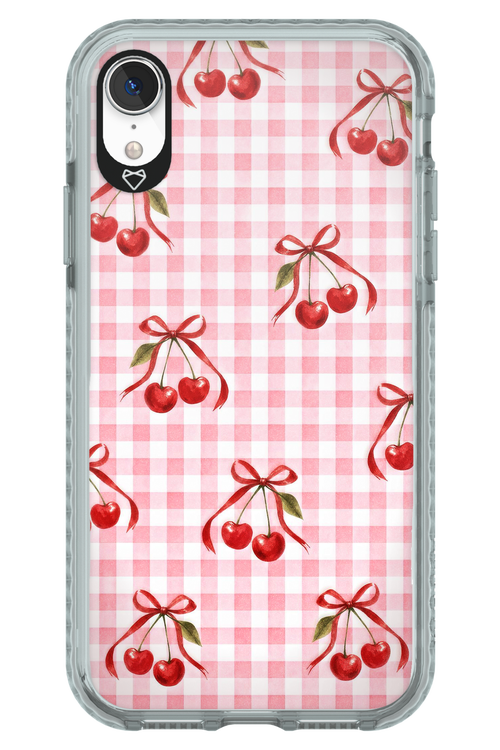 Pink Cherry Checked 2.0 - Apple iPhone XR