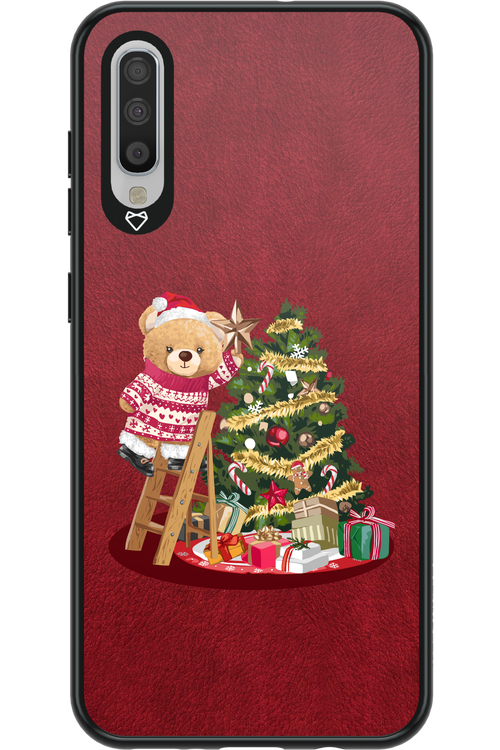 Christmas Bear (Burgundy) - Samsung Galaxy A70